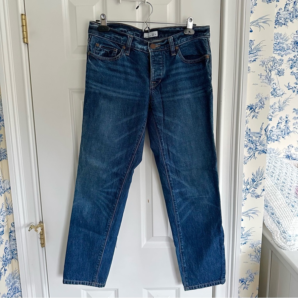 100% Cotton Button Fly Girlfriend Jeans